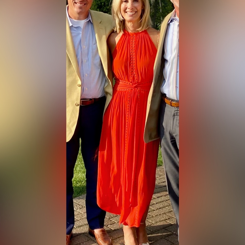 Ramy Brook Vibrant Orange Maxi Dress